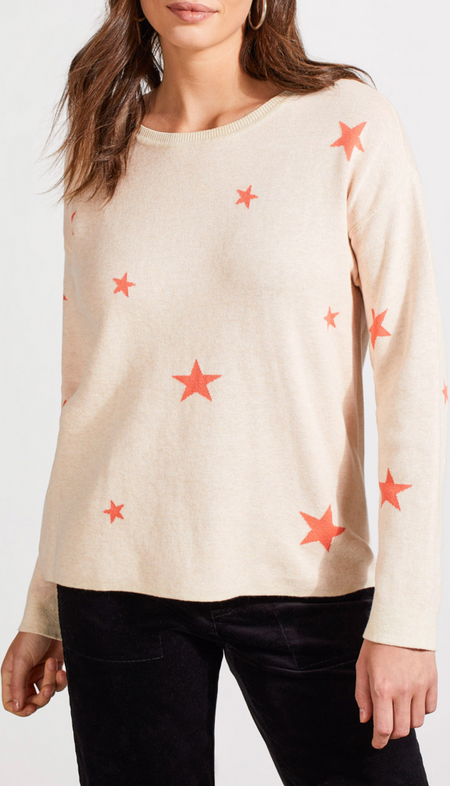 V Neck Drop Shoulder Sweater