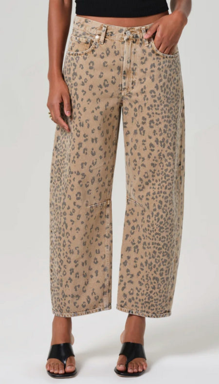 30.5" Dotty Grid Wide Leg Pant