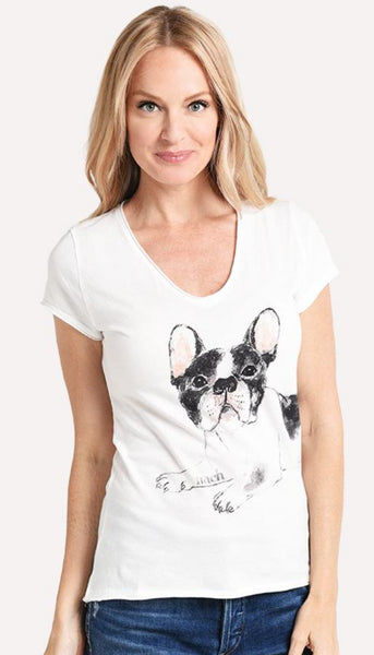 B&W Bulldog T-Shirt