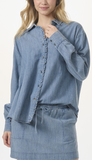 Lia Indigo Button Down