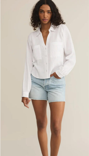 Campo Button Up Guaze Top