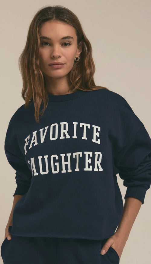 Cropped Collegiate Sweatshirt