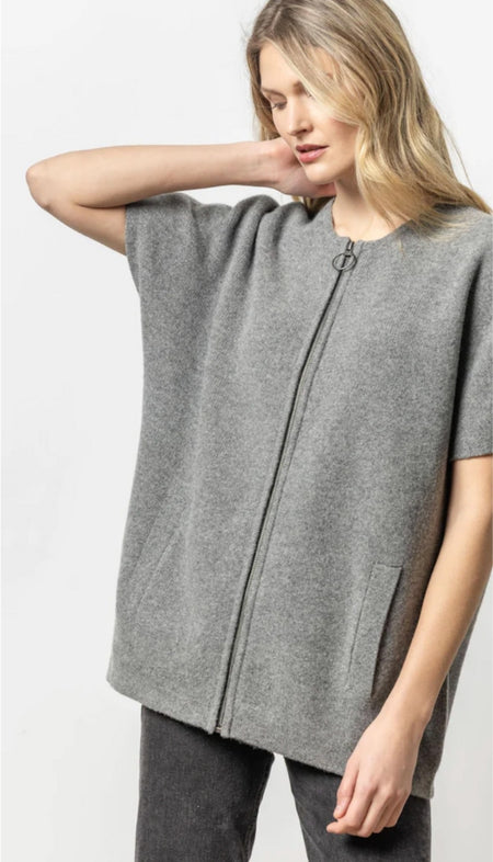 Zip Front Mock Neck