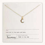 Love You To The Moon Necklace