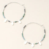 Chromacolor Miyuki Large Hoop Earrings