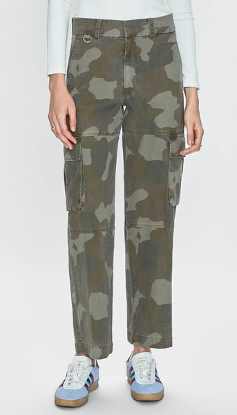 Addie High Rise Cargo Trouser - Camo