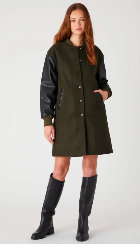 Snap Front Closure Peacoat