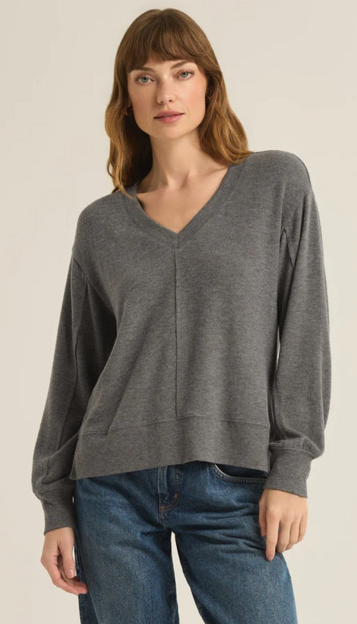 Wilder Cloud V-Neck Long Sleeve Top