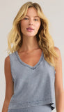 Sloane V-Neck Denim Tank