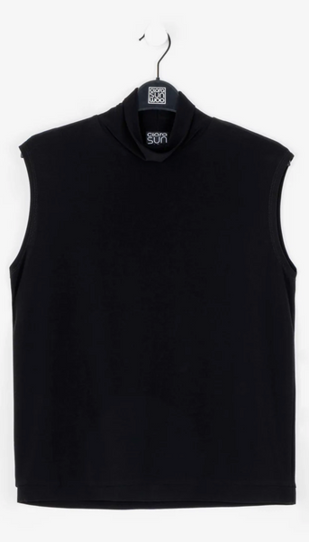 Mock Neck Tank - Black