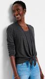 All Year 4 Way Cardigan - Charcoal Heather