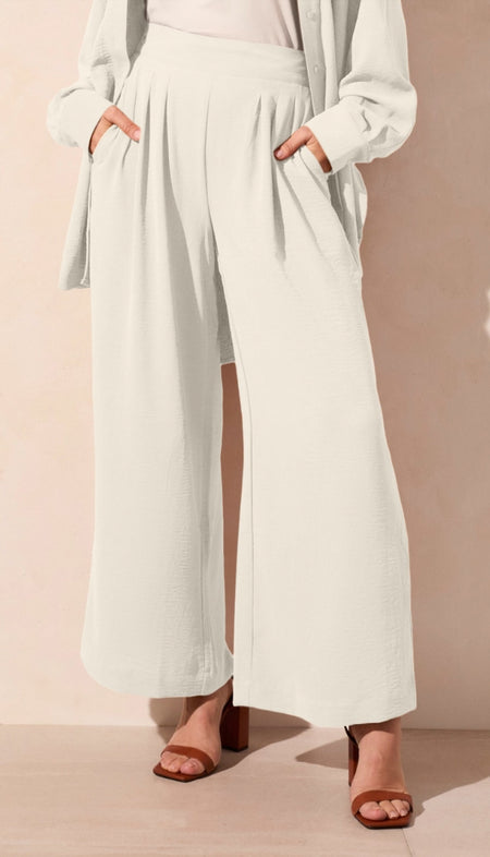 Ren-High Rise Wide Leg - Hush