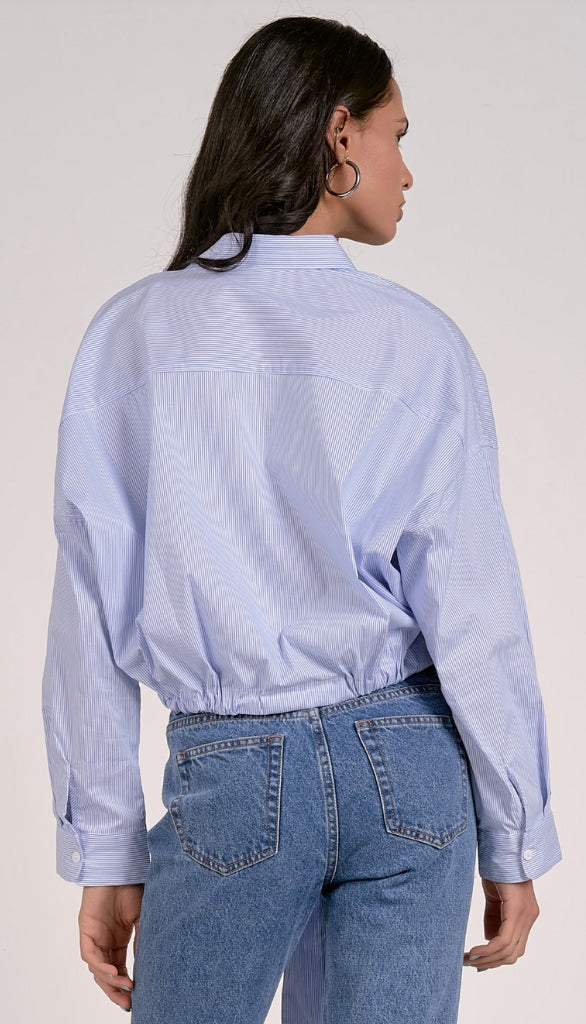 Long Sleeve Button Top Tie Bottom