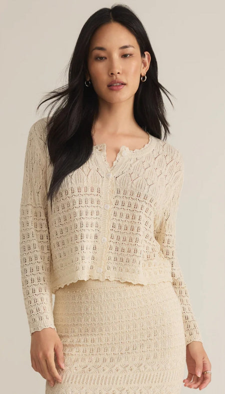 Kit Stripe Crochet Sweater