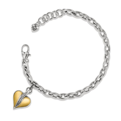 Precious Heart 2 Tone Bracelet