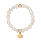 Sunset Cove Pearl Stretch Bracelet