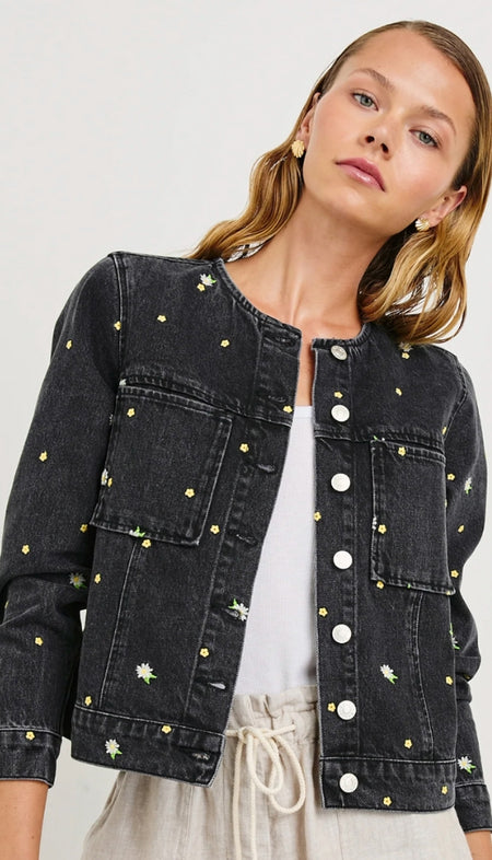 All Day Cropped Denim Jacket