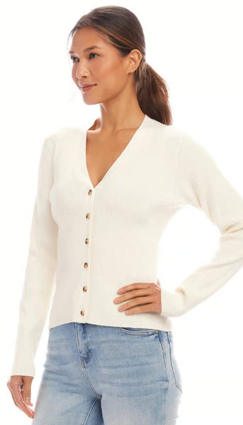 Ribbed Cardigan Sweater