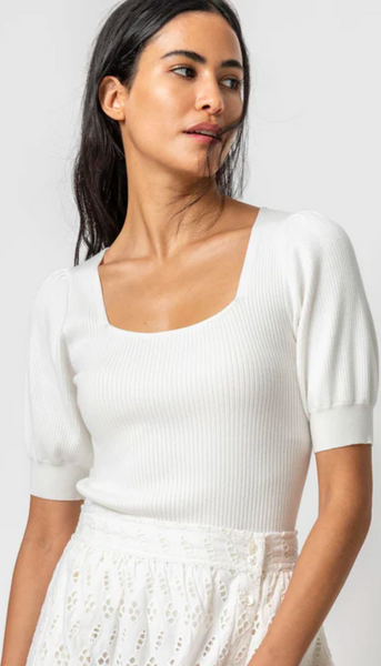 Full Sleeve Square Neck Sweater