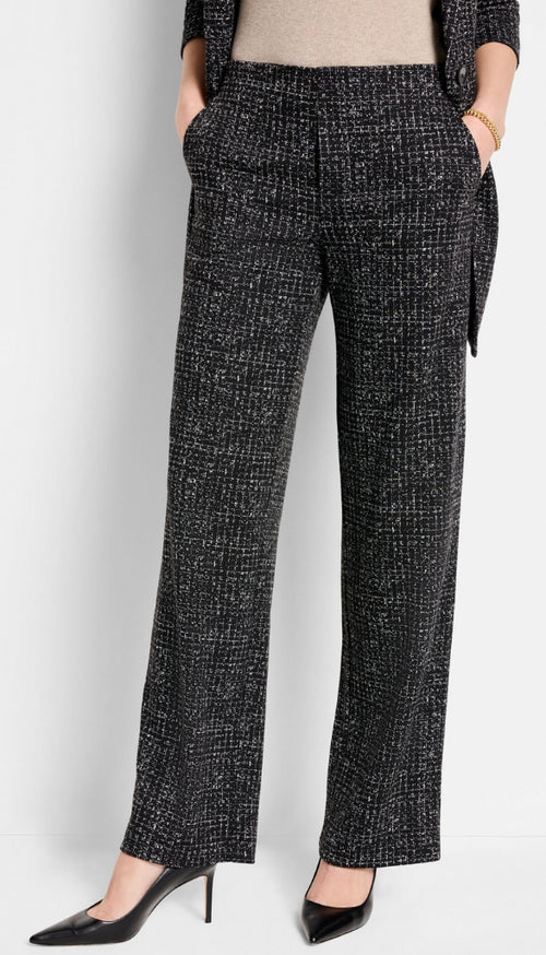 30.5" Dotty Grid Wide Leg Pant