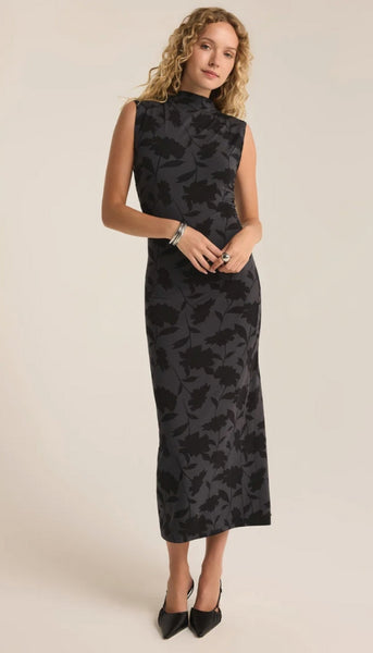 Tatum Shadow Floral Midi Dress