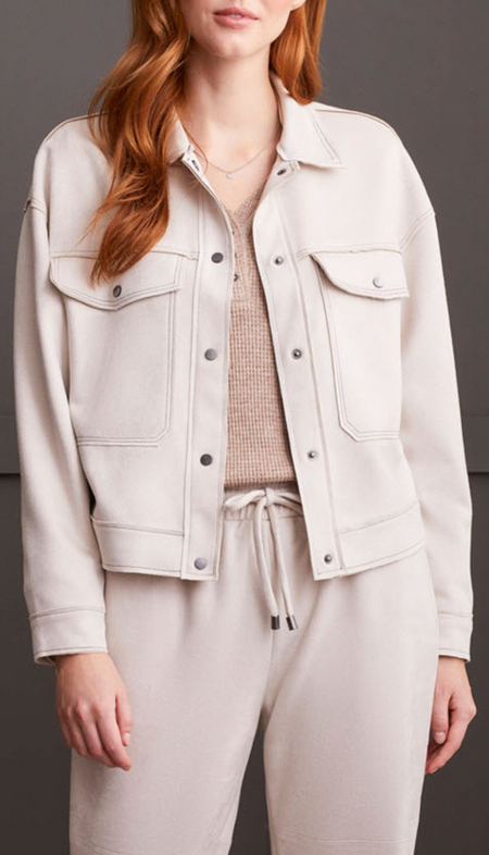 Long Sleeve Lined Button Front Jacket