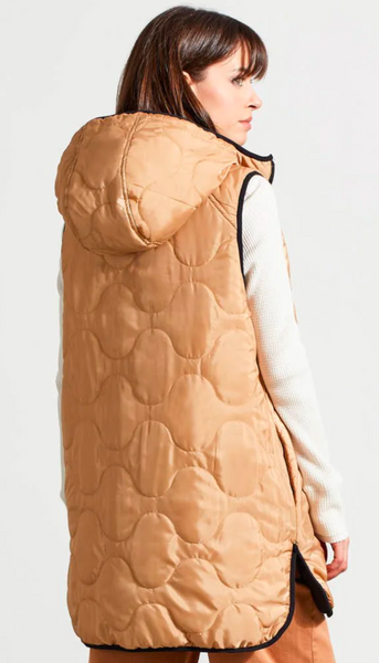 Reversible Hooded Puffer Vest