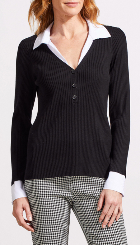 Long Sleeve Mock Neck Sweater