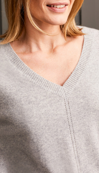 Long Sleeve V Neck Sweater