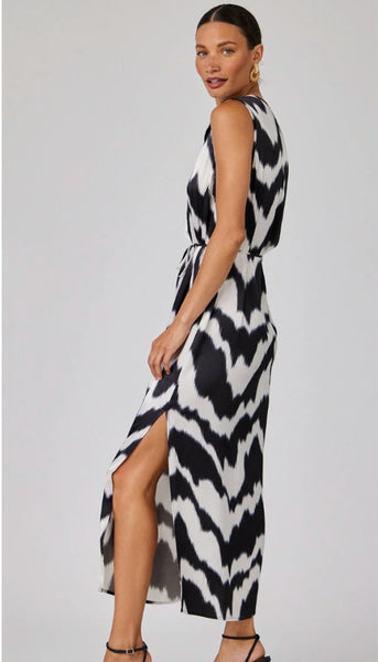 Sleeveless Belted Maxi Dress