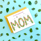 Queenbee & Flowers Mother's Day Card