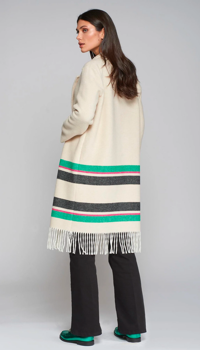 Siena Blanked Stripes Coat