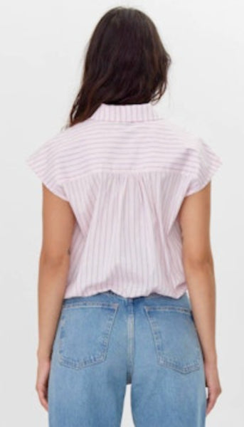 Nala Striped Shirt with Drawstring