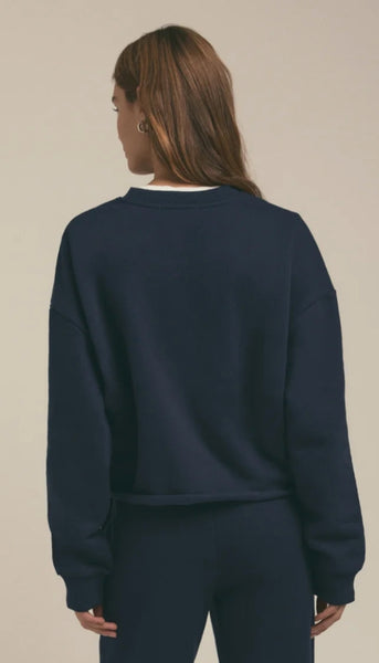 Cropped Collegiate Sweatshirt