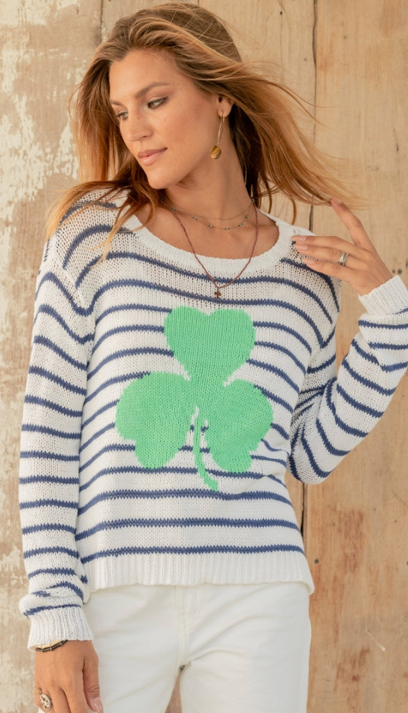 Shamrock Striped Crew