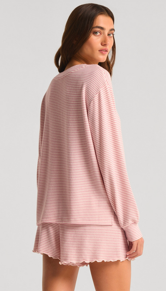 Stay Cozy Stripe Long Sleeve