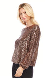 Sequin Boatneck Top