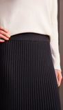 Rib Knit Midi Skirt