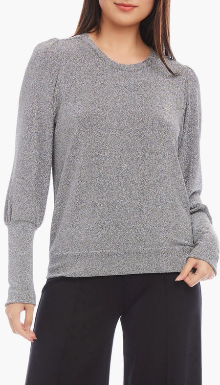 Sequin Boatneck Top