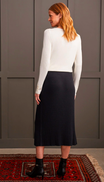 Rib Knit Midi Skirt