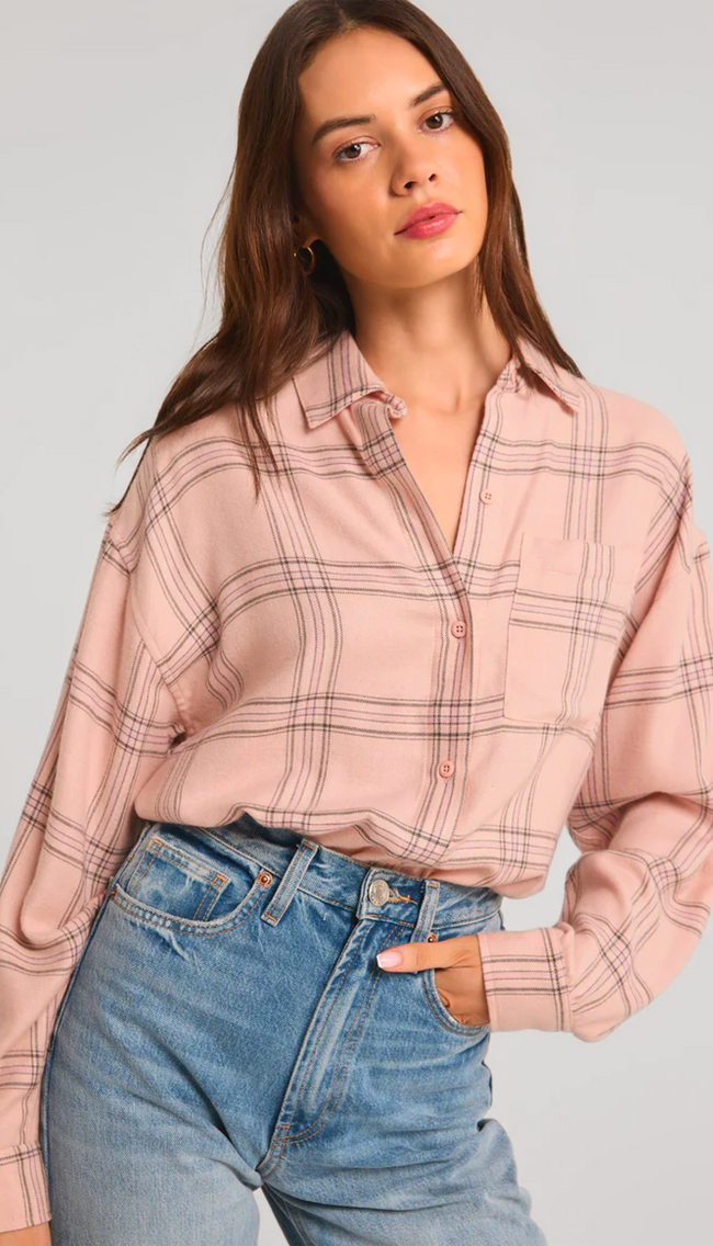 River Plaid Button Up