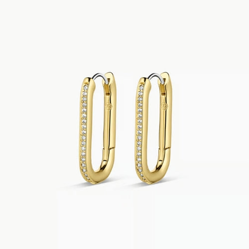 Zoey Shimmer Hoop Earrings