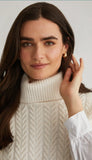 Sofia Twofer Cable Vest Tunic Sweater