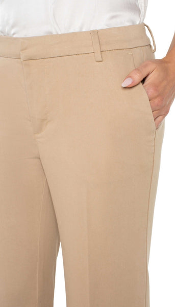 Kelsey Wide Leg Trouser - Sand Dune