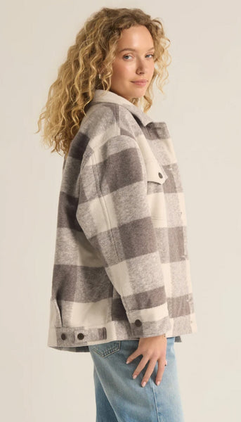 Preston Knit Plaid Jacket