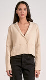 Lapel Sweater Jacket