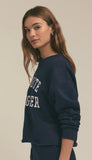 Cropped Collegiate Sweatshirt