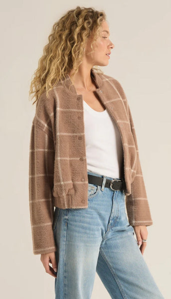 Lex Plaid Bomber Jacket