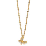 Enchanting Butterfly Gold Necklace