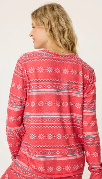 Long Sleeve Top - Snowflake Kiss